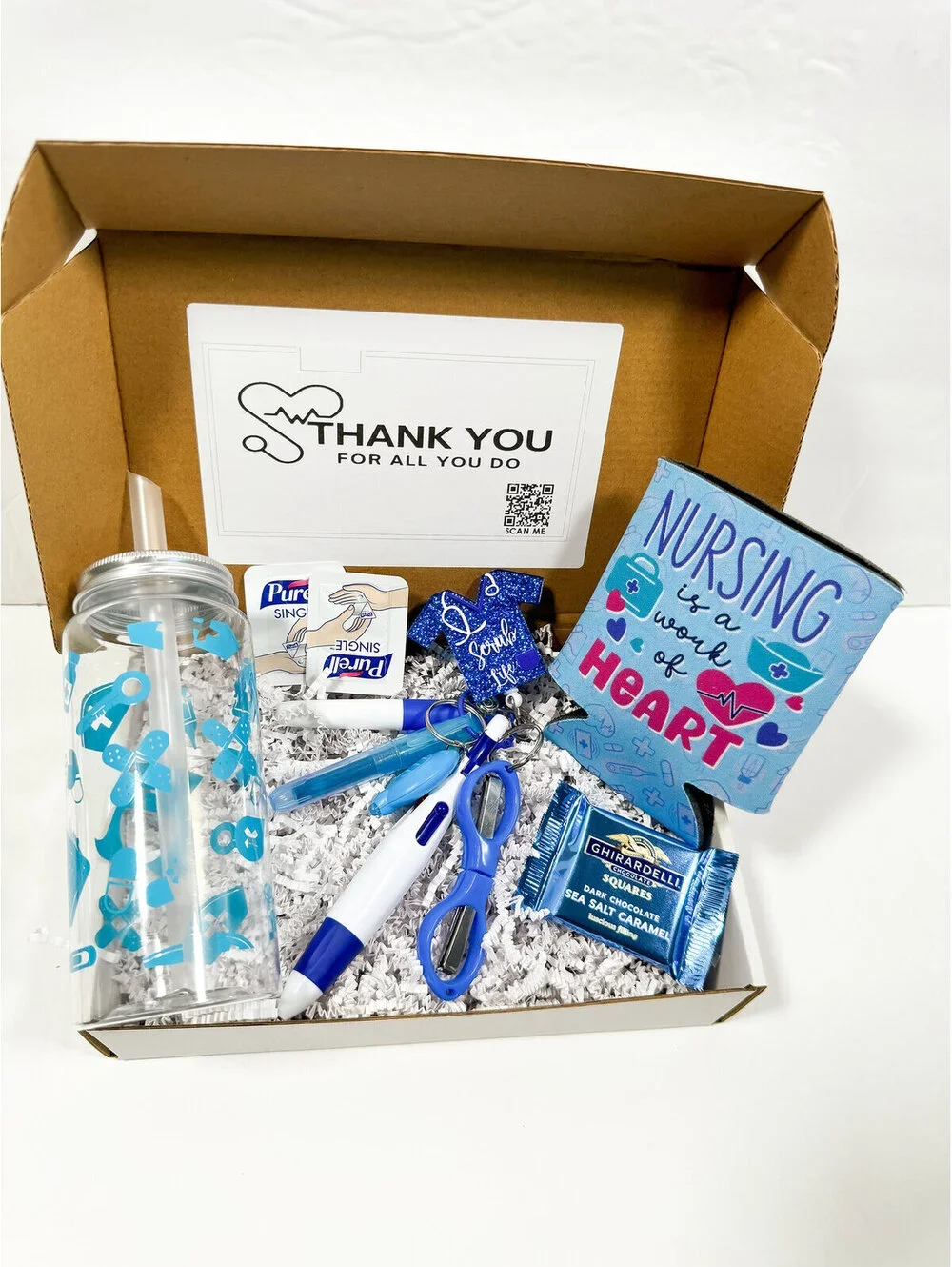 Luxury Nurse Gift Set Box with Cup, Pen, Socks, Scissors, St